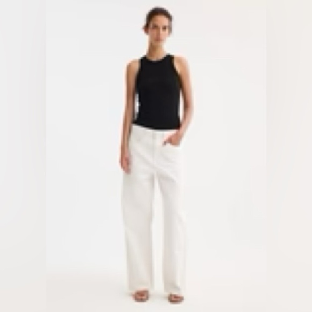 Rohe signature baggy fit denim / optic white size 40